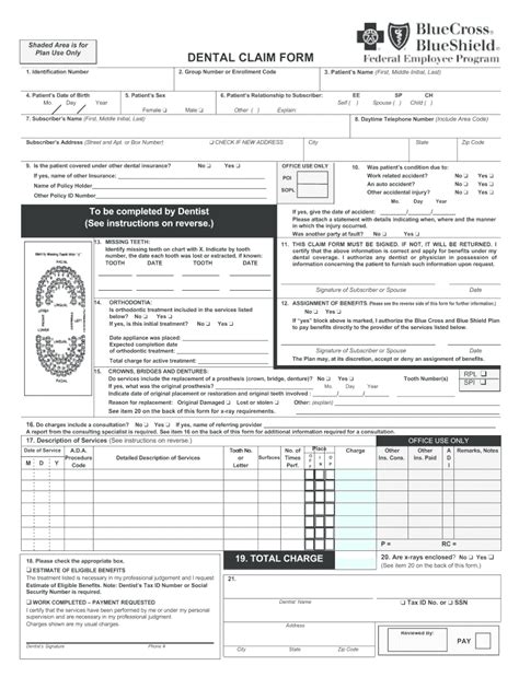 fepblue claim form.